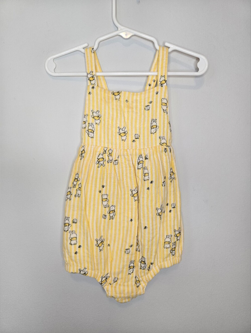 Hanna Andersson Winnie the Pooh Bubble Romper Size 18-24m